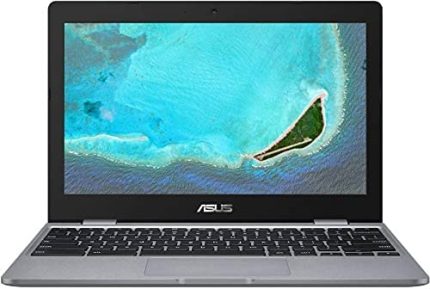 (Renewed) ASUS Chromebook Celeron Dual Core – (Intel, 4 GB/32 GB EMMC Storage/Chrome OS) C223NA-GJ0074 Thin and Light Laptop 11.6 inch (30 cm) (Grey, 1 Kg)