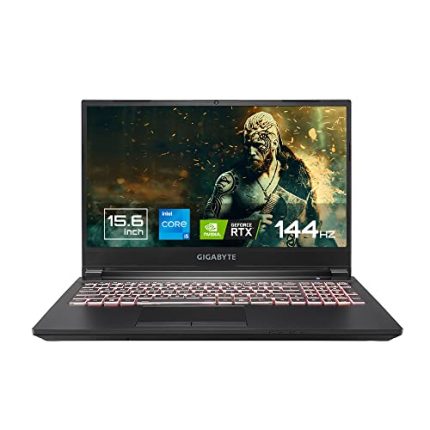 GIGABYTE G5 GD-51IN123SE with 15.6″ FHD 144Hz, Intel 11th Gen i5- 11400H ,Nvidia RTX 3050 4G Gaming Laptop (16GB DDR4 Memory/ Windows 11 Home/64bit + Office 365 / Gen4 512 GB SSD Black )