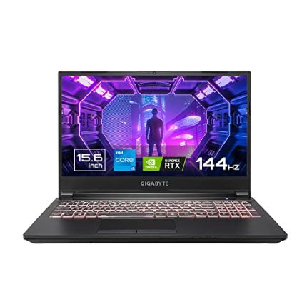 GIGABYTE G5 MD-51IN123SE with 15.6″ FHD 144Hz, Intel 11th Gen i5- 11400H ,Nvidia RTX 3050ti 4G Gaming Laptop (16GB DDR4 Memory/ Windows 11 Home/64bit + Office 365 / Gen4 512 GB SSD Black )