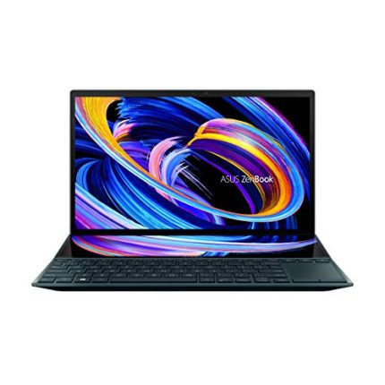 ASUS ZenBook Duo 14 2021 Intel 14 inches(35cm) FHD Dual-Screen Touch Business Laptop (8GB/512GB SSD/Iris Xe Graphics/Office 2019/Windows 10/Celestial Blue/1.62 Kg), UX482EA-KA501TS