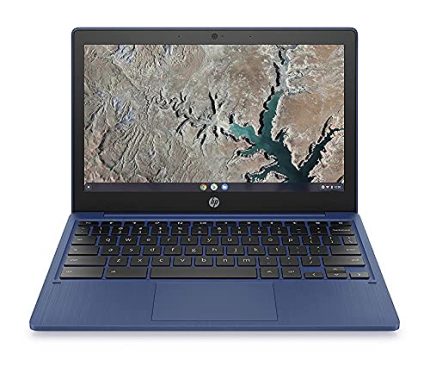 (Renewed) HP Chromebook MediaTek MT8183 11.6 inches Thin and Light Touchscreen Laptop (4GB/64GB eMMC/Chrome OS/1.07Kg/Indigo Blue), 11a-na0002MU