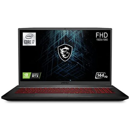 MSI GF75 Thin Gaming, Intel Core i7-10750H, 44cm IPS-Level 144Hz Panel Laptop (16GB/512GB NVMe SSD/Windows 10 Home/Nvidia GeForce RTX 3050Ti/GDDR6 4GB/Black/2.2kg) 10UD-086IN