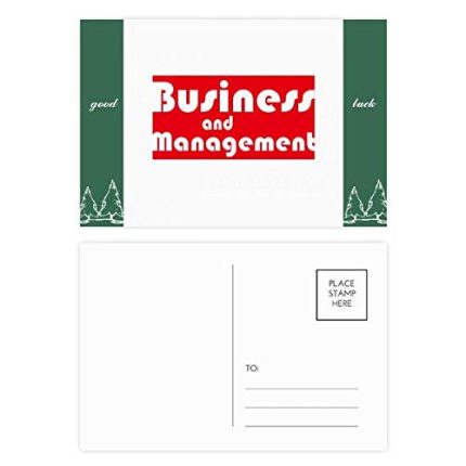 DIYthinker Major Business And Management Red Good Luck Postcard Set Card Mailing Side 20Pcs 5.7 inch x 3.8 inch MultiColor