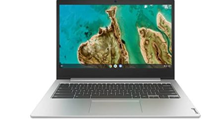 (Renewed) Lenovo IdeaPad 3 Chromebook Intel Celeron N4020 14” FHD Touchscreen Laptop (4GB/64GB eMMC/Chrome OS/Upto 10hr Battery/2W HD Speaker/Platinum Grey/1.4Kg), 82C1002SHA