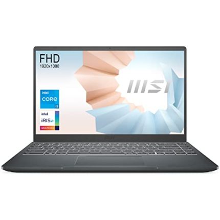 MSI Modern 14, Intel i3-1115G4, 14″(35cm) FHD IPS-Level 60Hz Panel Laptop (8GB/512GB NVMe SSD/Windows 10 Home/Intel UHD Graphics/Carbon Grey/1.3Kg), B11MOU-862IN