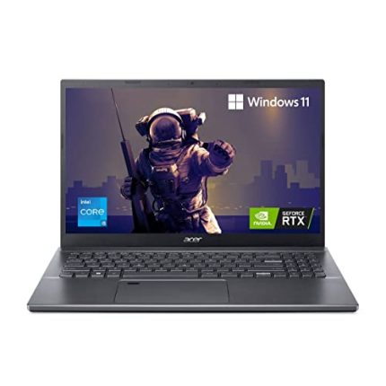 Acer Aspire 5 Gaming Laptop Intel Core i5 12th gen (12-Cores) Processor (16 GB/512 GB SSD/Windows 11 Home/4GB Graphics/NVIDIA GeForce RTX 2050) A515-57G (15.6 inch Full HD Display, Steel Gray, 1.8 Kg)