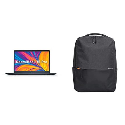 RedmiBook Pro Intel Core i5 11th Gen H Series 15.6-inch(39.62 cm) (8GB/512 GB SSD/Windows 11) (Charcol Gray, 1.8 kg, MS Office’21) with Mi Waterproof 21L Business Casual Laptop Backpack (Black)