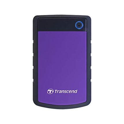 Transcend StoreJet 2TB External HDD – USB 3.1 Gen1 | Excellent Anti-Shock Protection | One Touch auto Backup | 2.5″ HDD | 3 Yrs. Warranty | Portable Hard Disk Drive | Purple – TS2TSJ25H3P