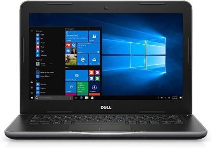 (Renewed) DELL Latitude 3380 Core i5 7th Gen Laptop, 8 GB RAM, 256GB SSD, Intel HD Graphics, 13.3 inch HD Screen, Windows 11 (Upgraded), MS Office, Black, Slim