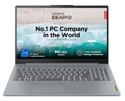 Lenovo IdeaPad Slim 3 13th Gen Intel Core i7-13620H 15″ (38.1cm) FHD IPS 300 Nits Thin & Light Laptop (16GB/512GB SSD/Win 11/MSO 21/1Yr ADP Free/Alexa Built-in/3 mon Game Pass/Grey/1.6Kg), 83EM008GIN